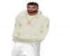 Cream Linen Sweater M