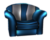 Silver blue Chair
