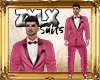 Versace Pink Tuxedo Suit