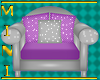 scaled polka dot chair