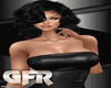 leather dress black