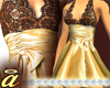 LaceTop Dress Gold