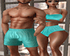 Couple Teal boxer*M