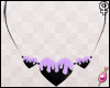 ɱ Drippy Heart Necklace