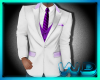 (W) Suit White/Purple