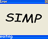 simp lol (sign)