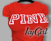 Pink T shirt Red