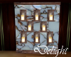 Decorative candle wall