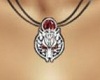 Ruby Wolf Necklace/F