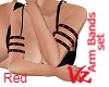 Red/Blk Arm Spikes
