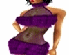 Sexy Purple Mini Dress F