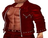 Red Goth Leather M