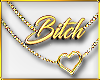 C|Bitch Gold Necklace