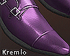Monk Straps Shoes Purple