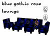 Blue Gothic rose lounge