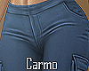Blue Cargo Pants