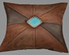 Western Leather Pillow