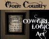 Gone Country CowGirl Art