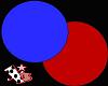 XB- red & blue circle