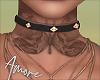 $ Black Choker With Gold