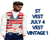 ST JULY 4 VEST VINTAGE 1