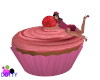 Raspberry cupcake large