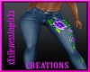 Jeans Purple Flowers 2