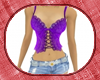  CAZ purple corset top