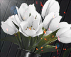 ☯ Vase Tulips White