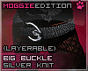 ME|XLBuckleBelt|Silver