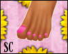 S|HOTT Pink Toe Nails