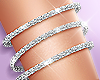Silver Iced Bracelets