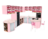 Pink Kitchen with Poses