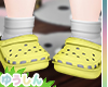 Pastel Yellow Crocs