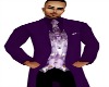 purple 3pc suit
