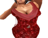 (Tess)Red Draped Dress