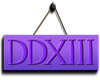 DDXIII Hanging Sign