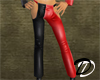 2 Tone pants (blk + red)