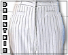 d|White Pinstripe Shorts