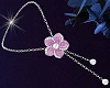 Silver Neck&Pink Flowers