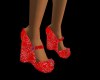 CA RED Wedge Heels