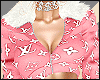 PINK FURJACKET SET