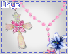 Rosary Necklace Pink