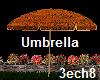 Beach Orang Umbrella