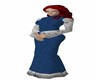 Medieval Woman in Blue