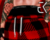 Stretch plaid sweatpants