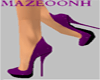 Purple glitter shose