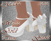 !a White Gold Low Heels