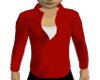 V red neck shirt