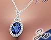 *S Sapphire Necklace